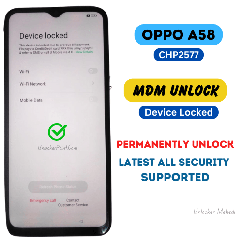 Oppo A58 Mdm Unlock
