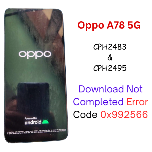 Oppo A78 5G Download Not Completed Error